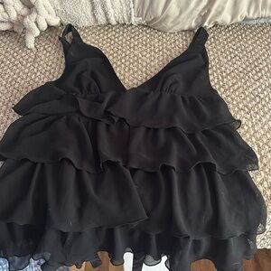 cute flowy black tank top